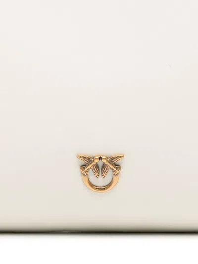 Pinko Mini Horizontal Pochette With Adjustable Shoulder Strap In Yellow