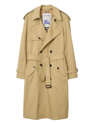 Burberry "highbury" Trench Coat In Green