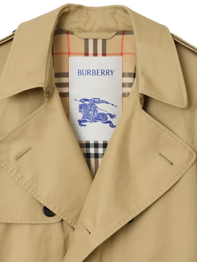 Burberry "highbury" Trench Coat In Green