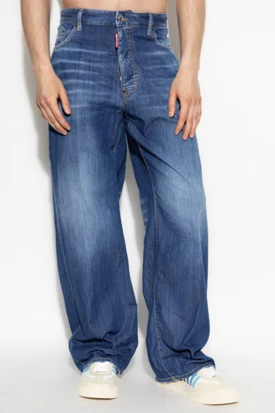 Dsquared2 Classic Five-pocket Jeans With Subtle Fading And Distressing