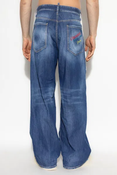 Dsquared2 Classic Five-pocket Jeans With Subtle Fading And Distressing