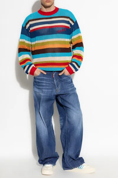 Dsquared2 Classic Five-pocket Jeans With Subtle Fading And Distressing