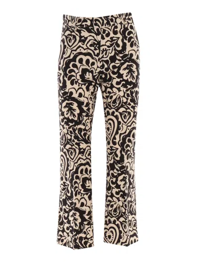 Weekend Max Mara Printed Trousers With Pockets And Belt Loops