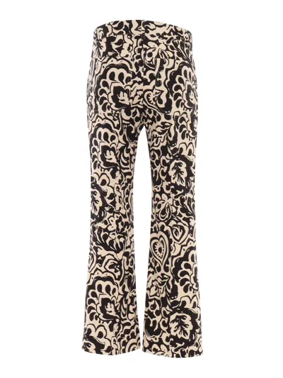 Weekend Max Mara Printed Trousers With Pockets And Belt Loops