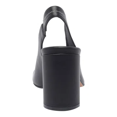 Mm6 Maison Margiela Mm6 By Maison Margiela Open-toe Slingback Sandals With Chunky Heel In Black