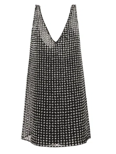 Max Mara Rita Sequined Mini Dress In Black