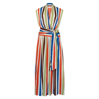 State Of Georgia Women's The Point Dress Maxi Coolio Stripe