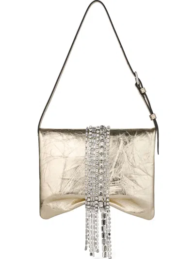 Jimmy Choo Clutch Bag In Metallic Leather With A Vintage Effect