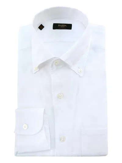 Barba Napoli Linen Shirt In White