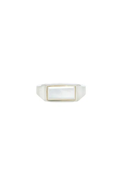 Serge De Nimes Mother Of Pearl Rectangle Ring