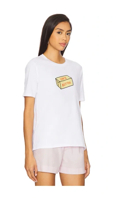 Kule Modern Butter Tee In White