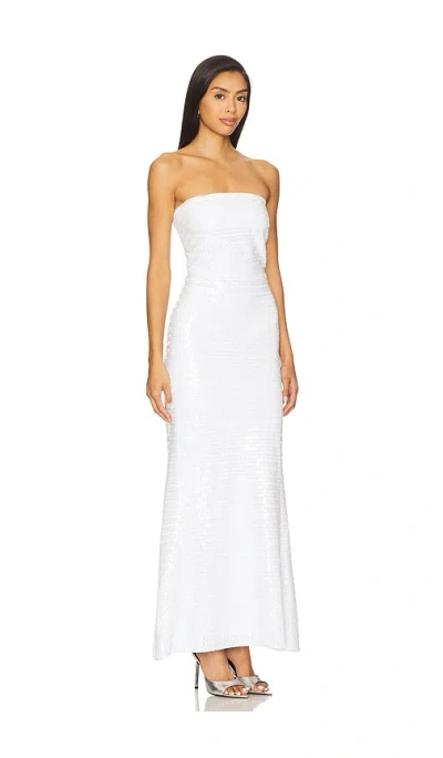 Simonmiller Sculpty Strapless Sequin Dress In White
