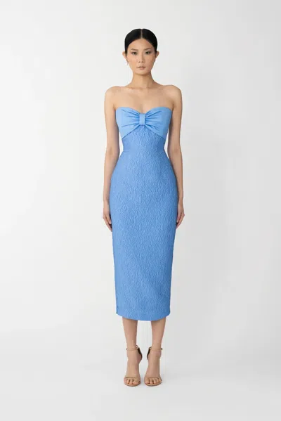 Sau Lee Jackie Mini Dress In Blue