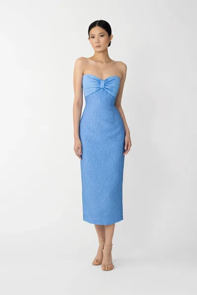 Sau Lee Jackie Mini Dress In Blue