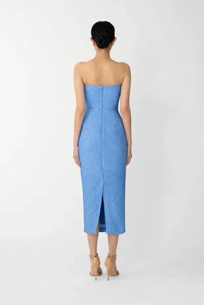 Sau Lee Jackie Mini Dress In Blue