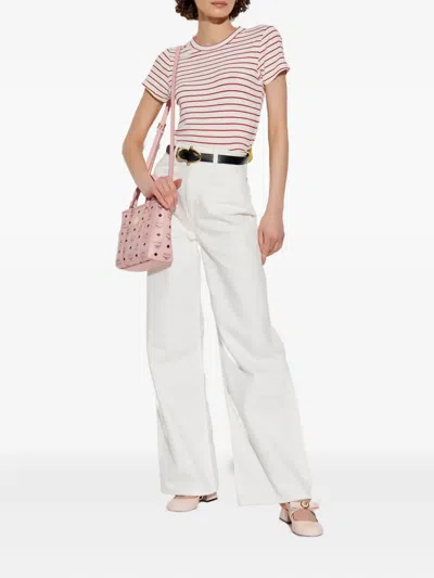 Rag & Bone Luca Striped Ribbed Baby Tee