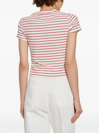 Rag & Bone Luca Striped Ribbed Baby Tee