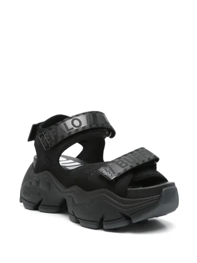 Buffalo Binary 0 Sandals In Black