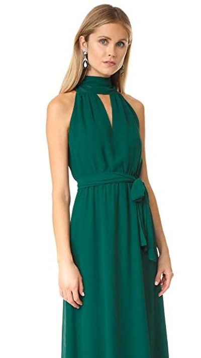 Joanna August Riggs Long Dress In Emerald Eyes