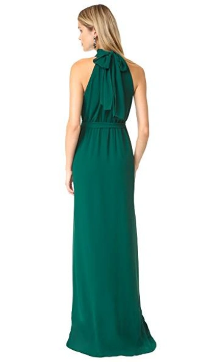 Shop Joanna August Riggs Long Dress In Emerald Eyes