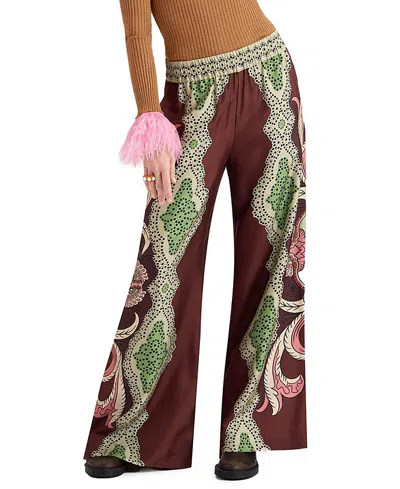 La Doublej Palazzo Pants In Portal Placée Brown