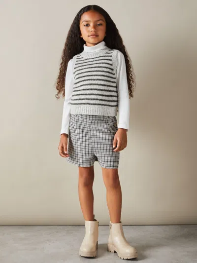 Reiss Grey Venus 4-9 Yrs Wool Blend Striped Vest