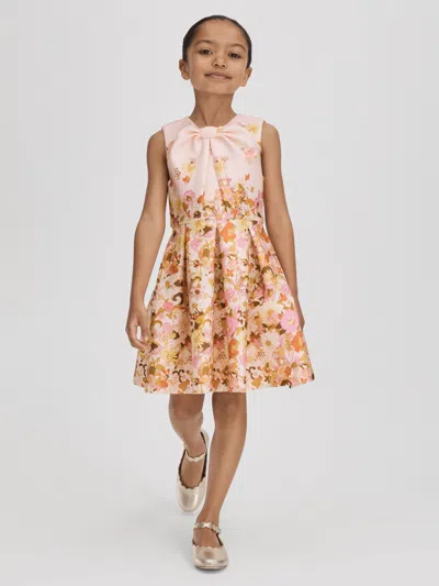 Reiss Multi Josephine 4-9 Yrs Scuba Knot Fit-and-flare Dress