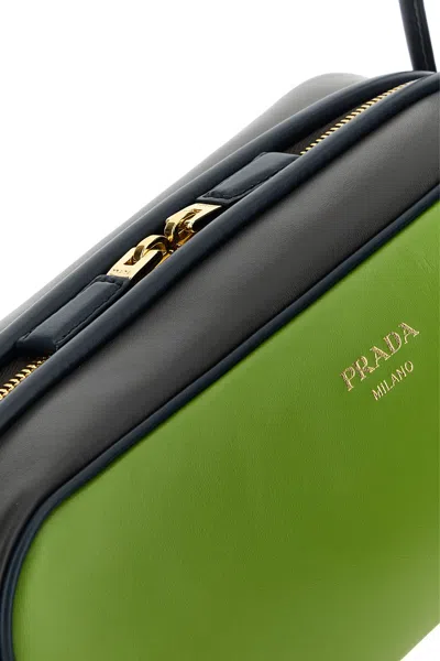 Prada Borsa A Spalla In Pelle Verde Donna