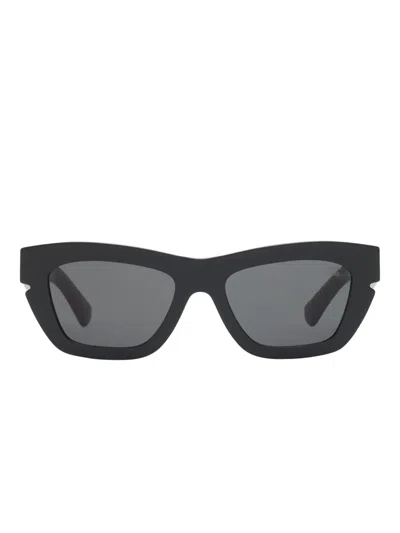 Burberry Eyewear Rectangle-frame Sunglasses In ブラック