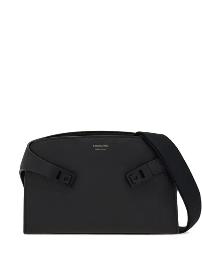 Ferragamo Men Black Hug Messenger Bag