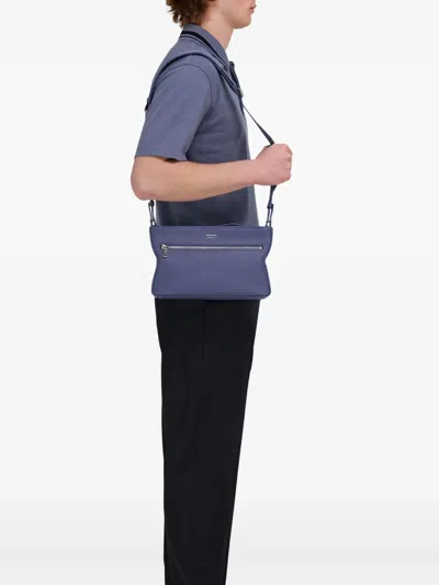 Ferragamo Leather Shoulder Bag In Gray