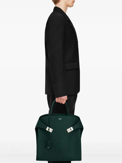 Ferragamo Hug Tote Bag In Green