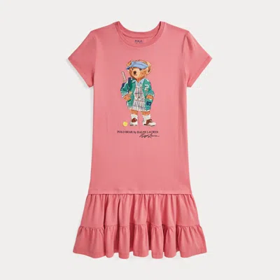 Polo Ralph Lauren Ralph Lauren Polo Bear Tiered Cotton Jersey Dress
