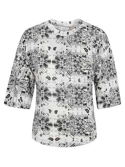 Iro Linen Geometric Pattern T-shirt