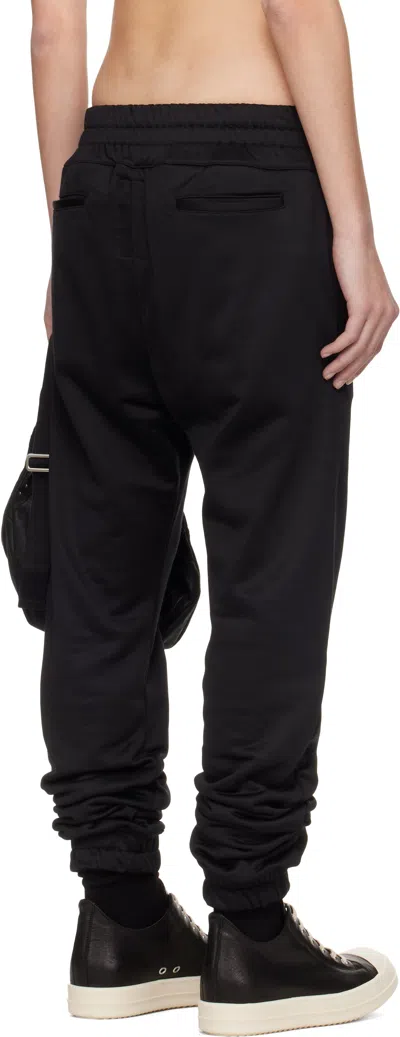 Rick Owens Black Champion Edition Joggers Sweatpants In Black