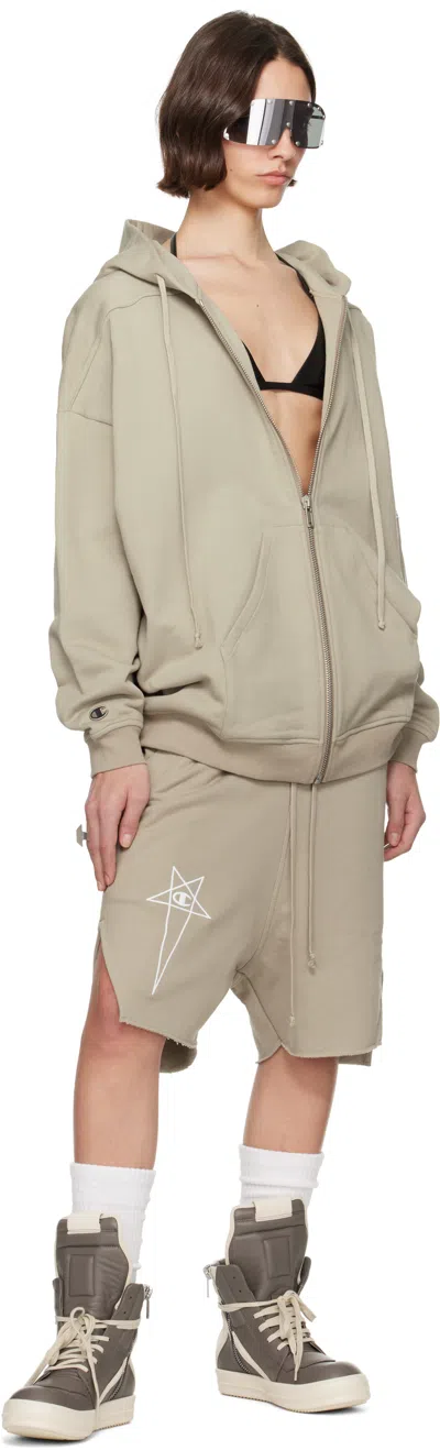 Rick Owens Off-white Champion Edition Beveled Pods Shorts