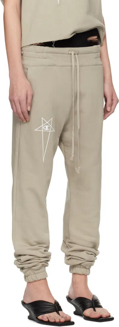 Rick Owens Off-white Champion Edition Joggers Sweatpants