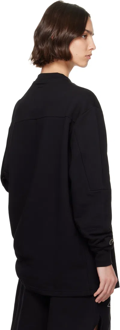 Rick Owens Black Champion Edition Girdered Sweatshirt