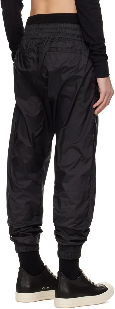 Rick Owens Black Champion Edition Joggers Sweatpants In Black
