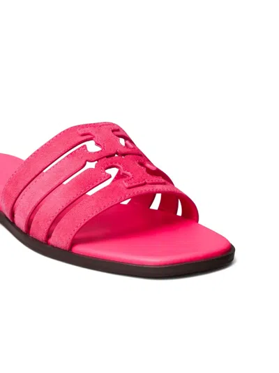 Tory Burch Ines Cage Slides Fuchsia Pink In Pink