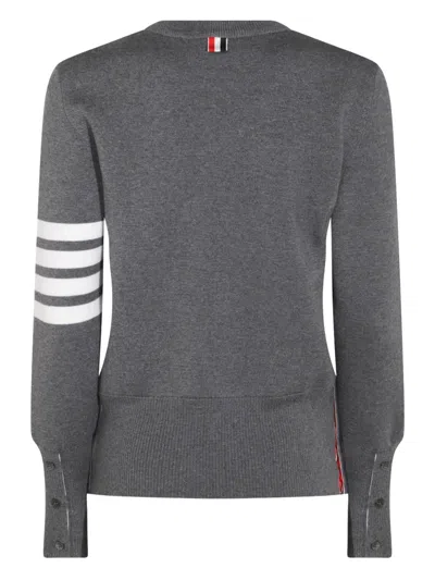 Thom Browne Virgin Wool Sweater In Grey