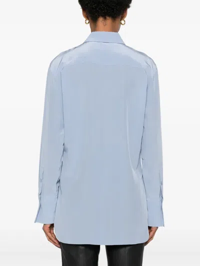 Joseph Silk Shirt In Blue