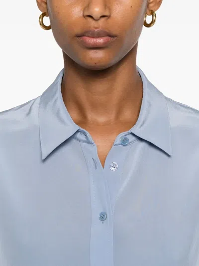 Joseph Silk Shirt In Blue