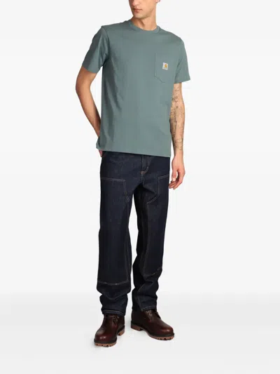 Carhartt T Shirt With Chest Pocket In Green