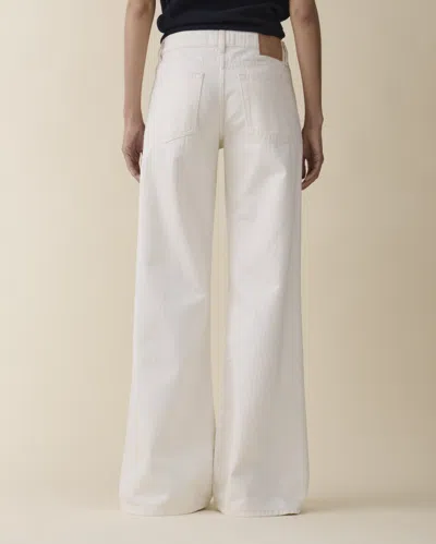 Jeanerica St Monica Stretch Low-rise Flared-leg Jeans In White