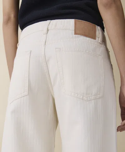 Jeanerica St Monica Stretch Low-rise Flared-leg Jeans In White