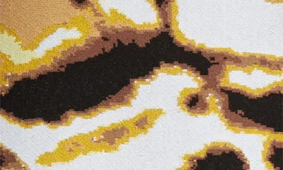 Oscar De La Renta Sleeveless Butterfly Jacquard Knit Dress In Black Multi