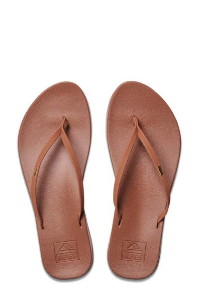 Reef Cushion Slim Flip Flop In Brown