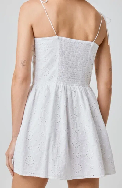 Florence By Mills Eyelet Cotton Mini Sundress
