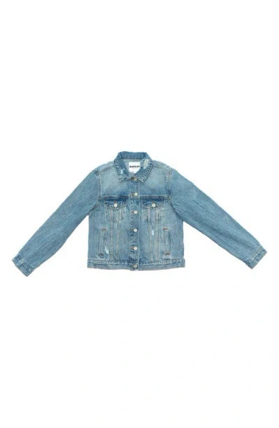 Bayeas Distressed Denim Jacket In Blue